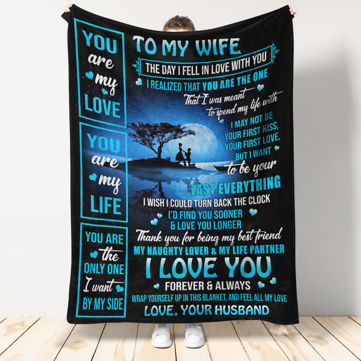 Gift For Husband Blanket, To My Husband You Are My Love You Are My Life - Love From Wife