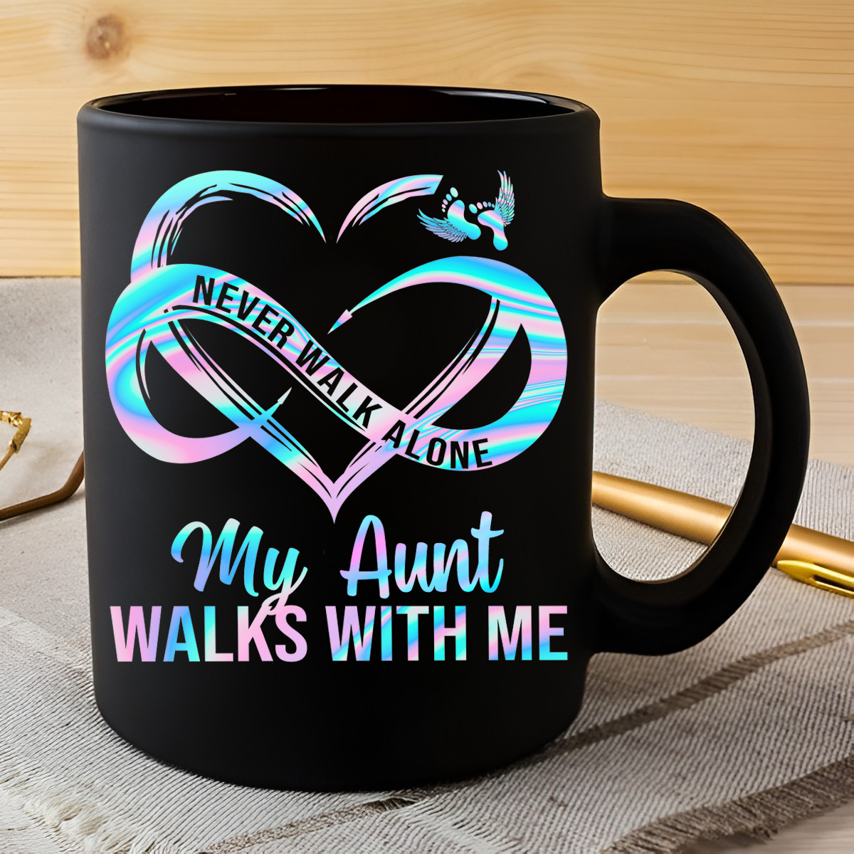 Family Never Walk Alone Memorial Coffee Mug