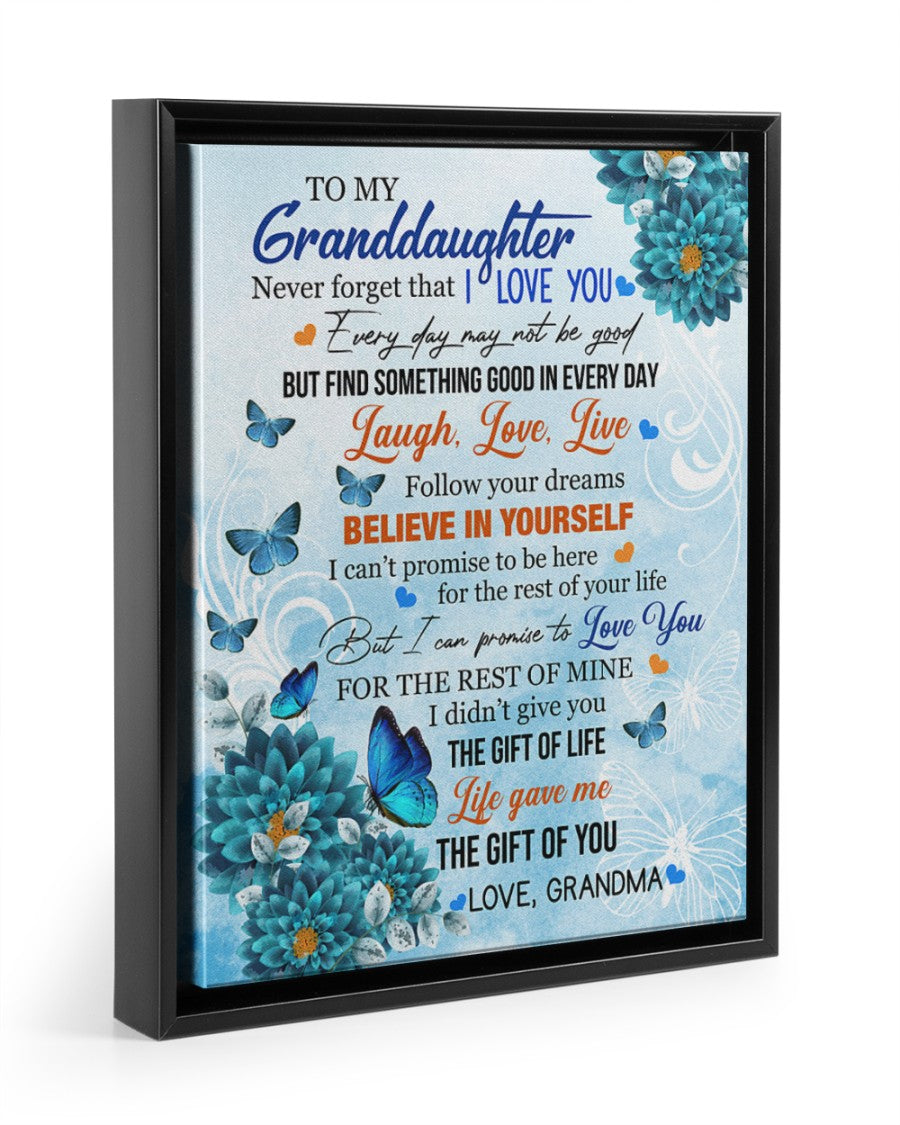 BELIEVE IN YOURSELF - BEST GIFT FOR GRANDDAUGHTER POSTER