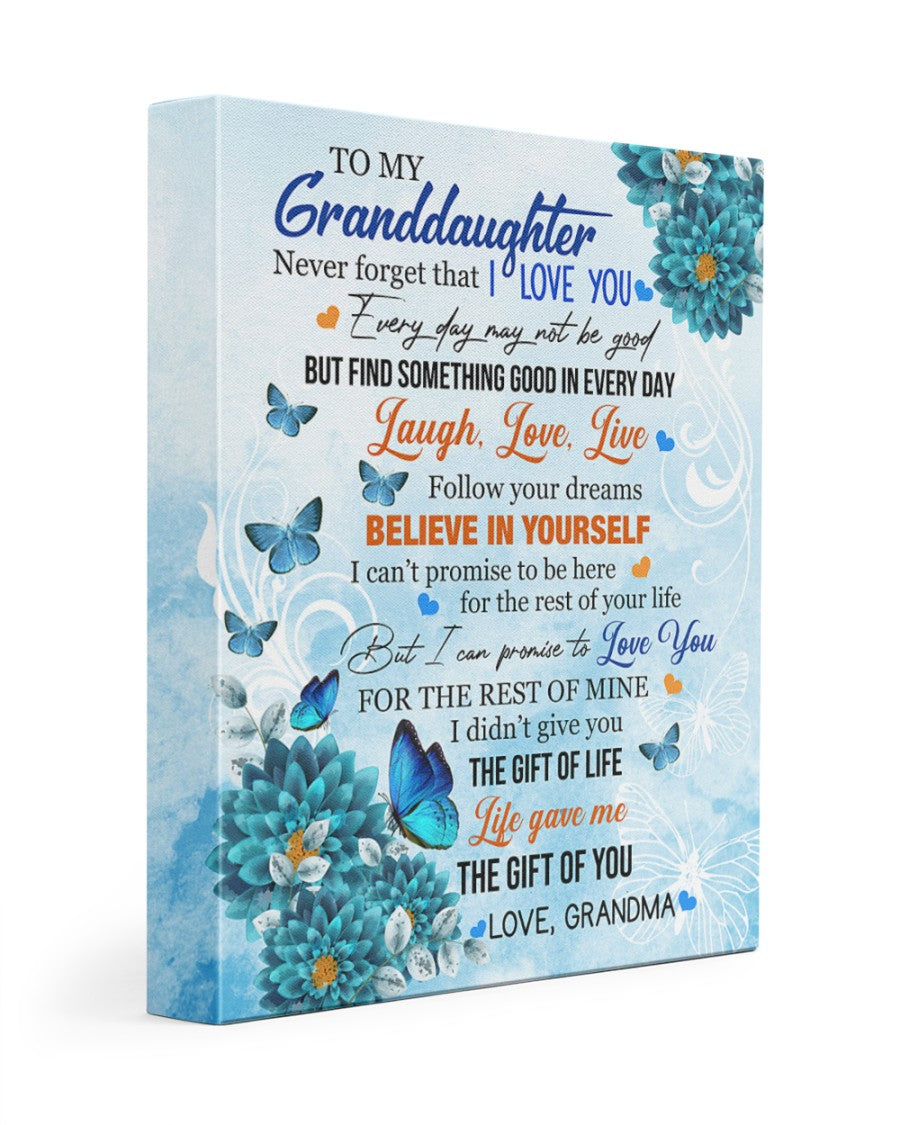BELIEVE IN YOURSELF - BEST GIFT FOR GRANDDAUGHTER POSTER