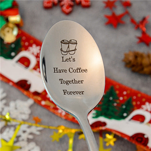 Cute Spoon-Let's Have Coffee Together Forever