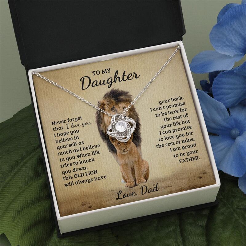 DAD TO DAUGHTER - PROUD OF YOU- ETERNAL HEART NECKLACE