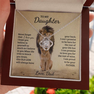 DAD TO DAUGHTER - PROUD OF YOU- ETERNAL HEART NECKLACE