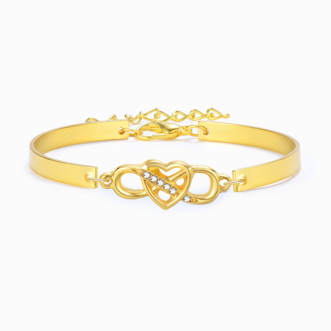 To My Granddaughter, Keep Me in Your Heart Infinity Bracelet