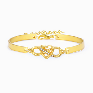 To My Granddaughter, Keep Me in Your Heart Infinity Bracelet