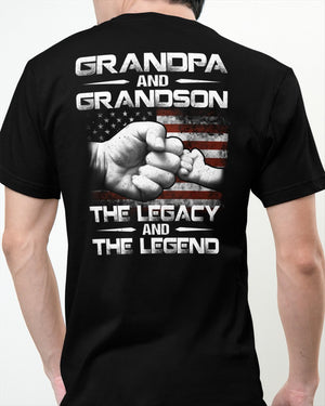 Grandpa And Grandson The Legacy And The Legend Classic T-Shirt