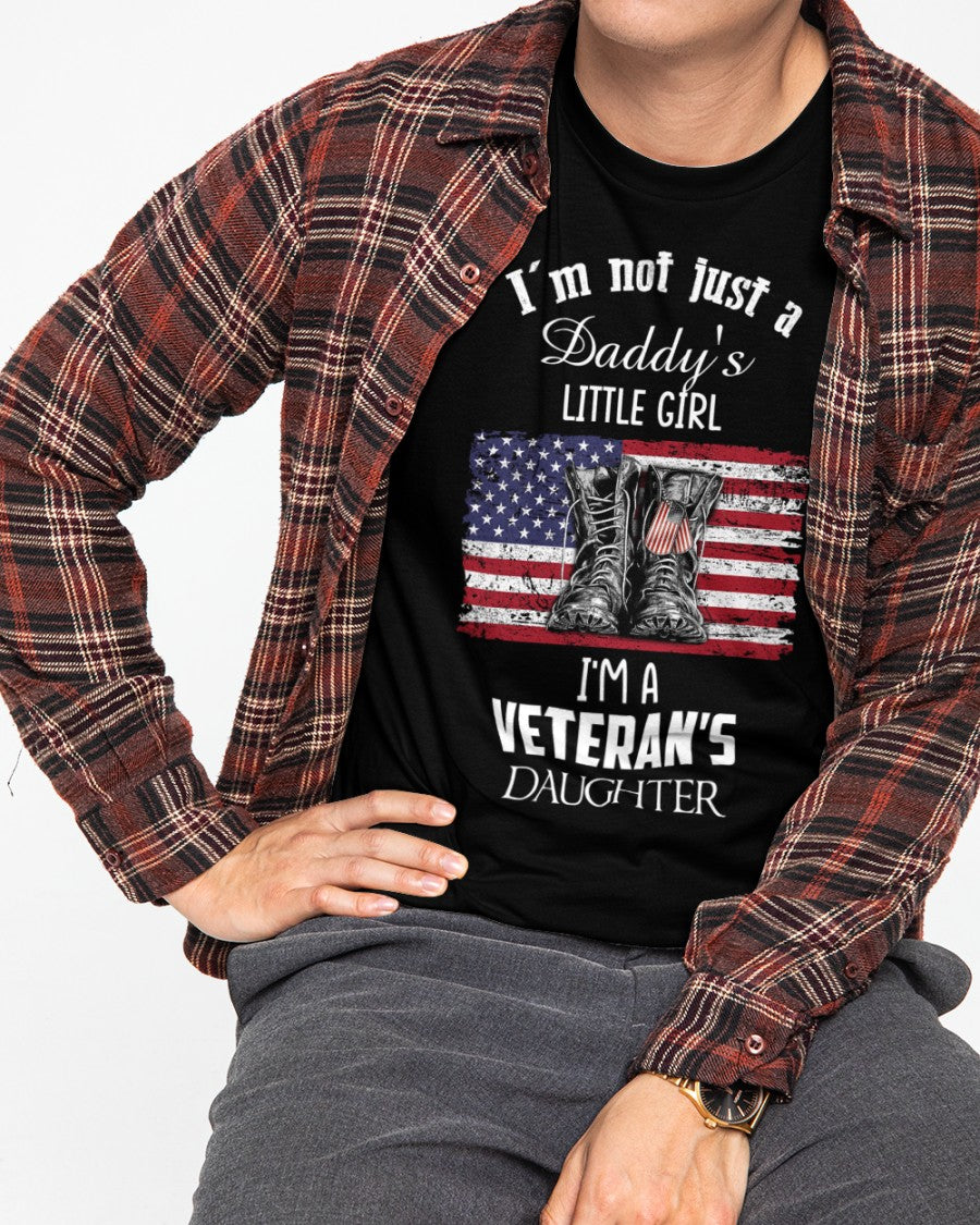 Honor and Pride: Show Your Support for Veterans with Our Exclusive "Veterans Daughter" Premium Fit Mens Tee
