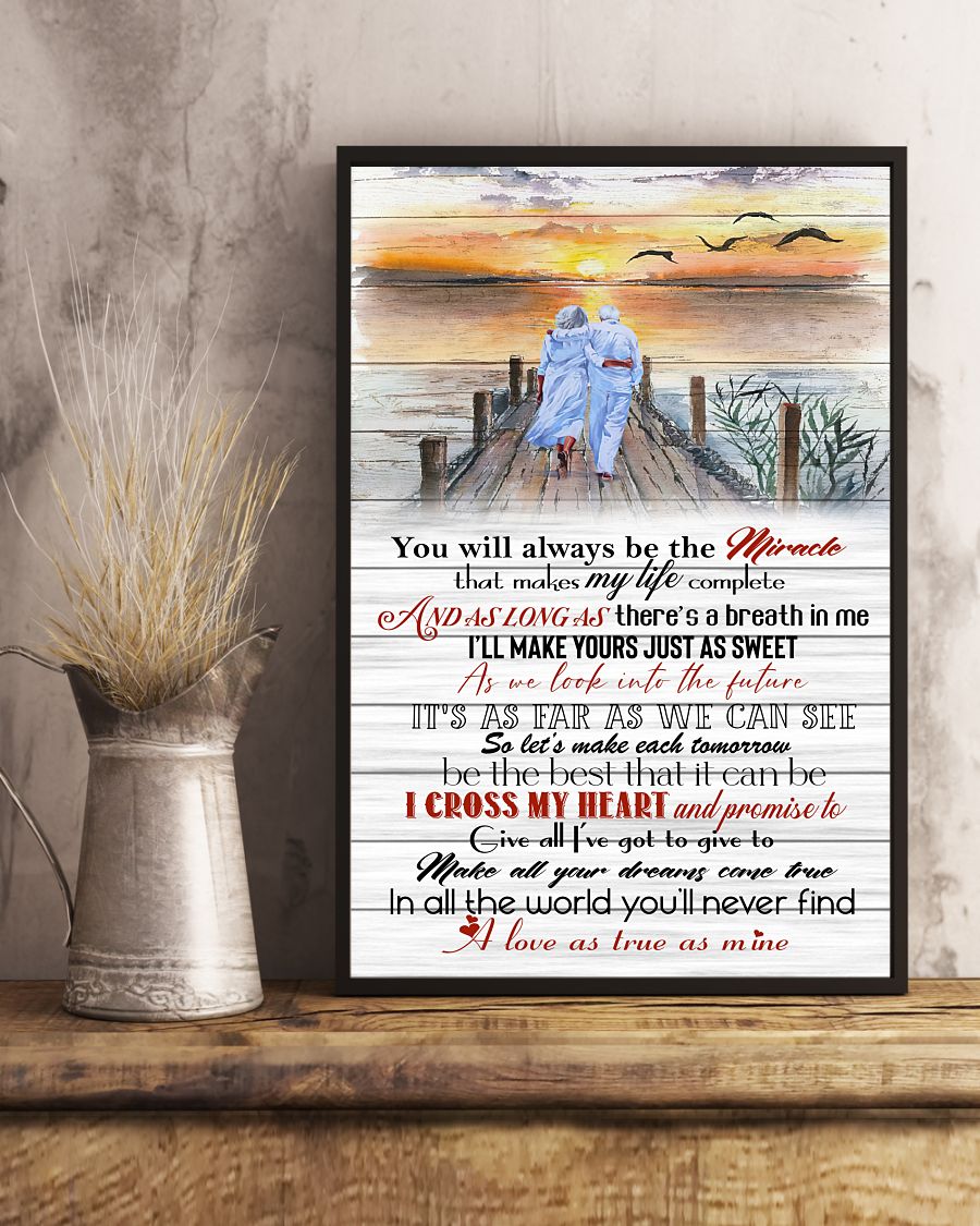 I CROSS MY HEART Vertical Poster