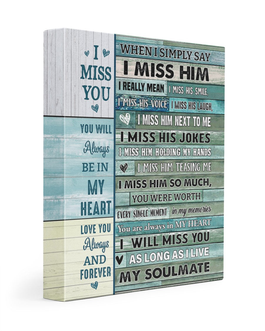 I MISS YOU - TO MY HUSBAND IN HEAVEN POSTET