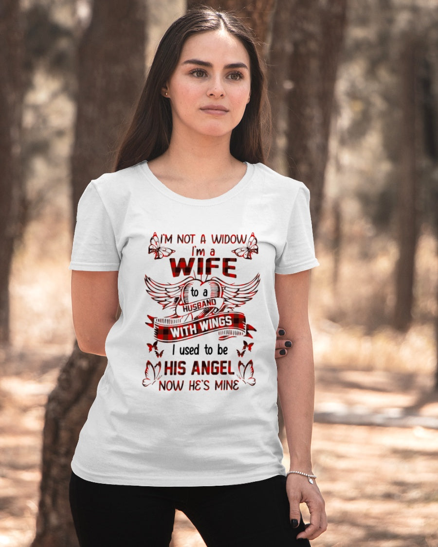 I'm not a widow Ladies T-Shirt