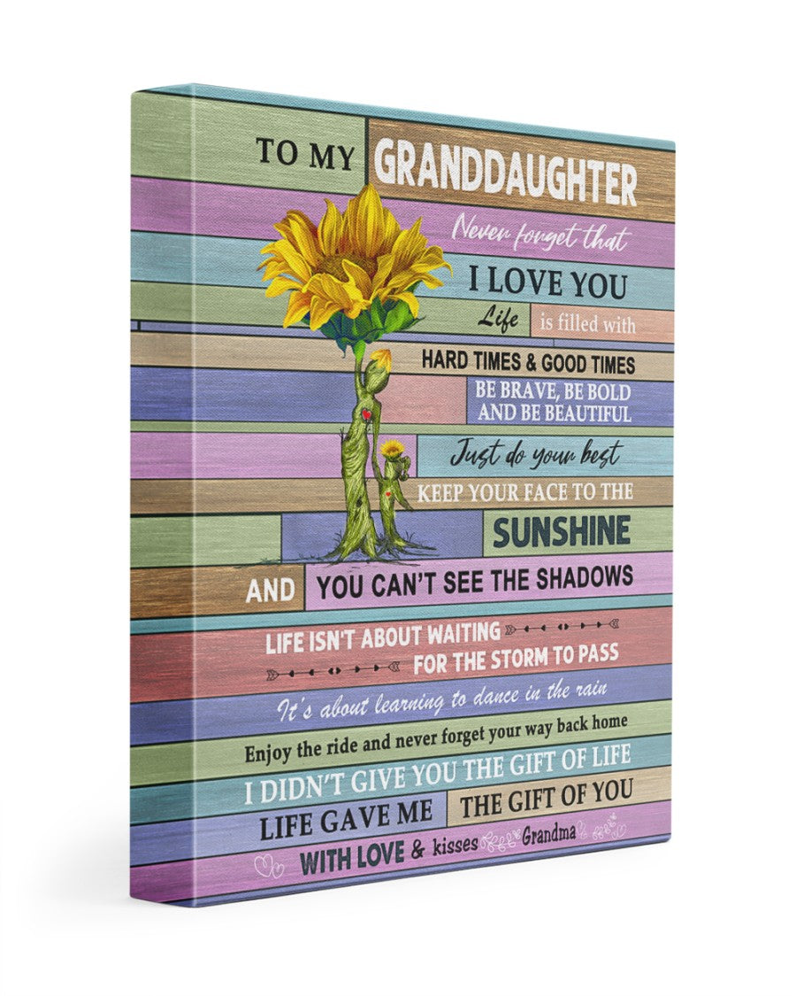Just Do Your Best - Best Gift For Granddaughter Poster