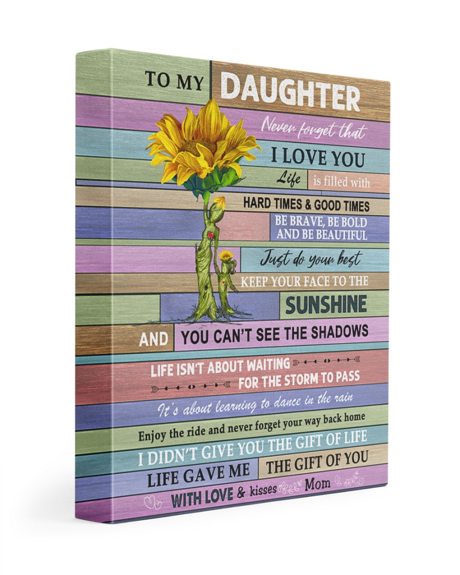 Life Gave Me The Gift Of You - Lovely Gift For Daughter Poster