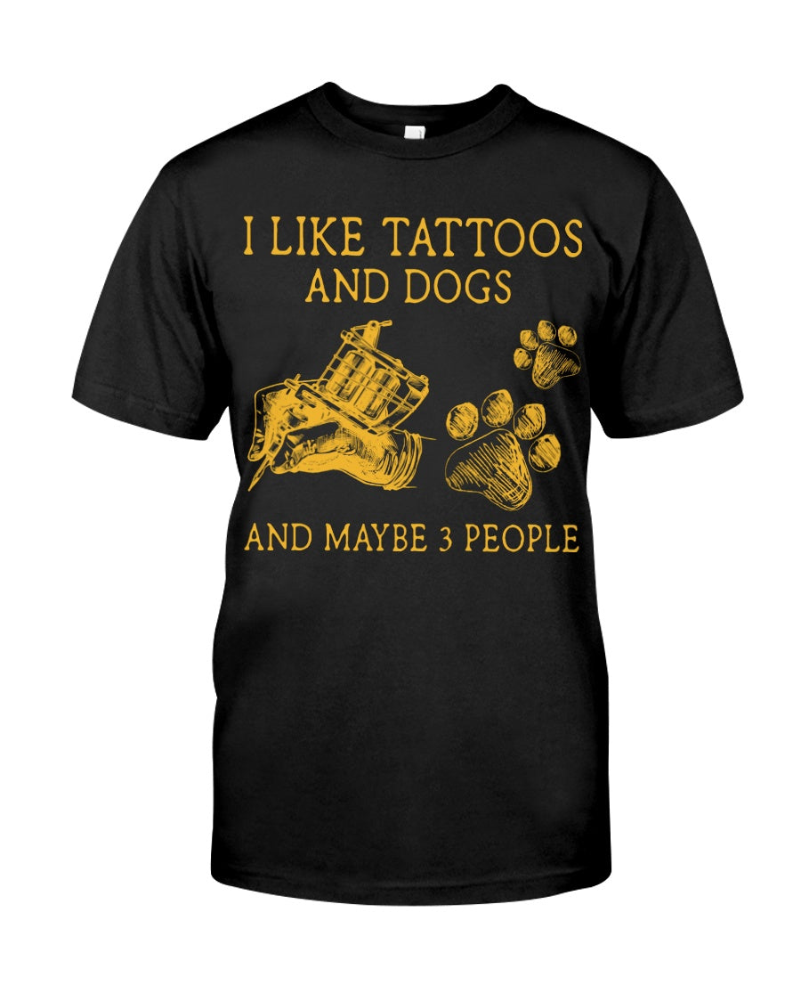 Like Tattoos and Dogs Classic T-Shirt