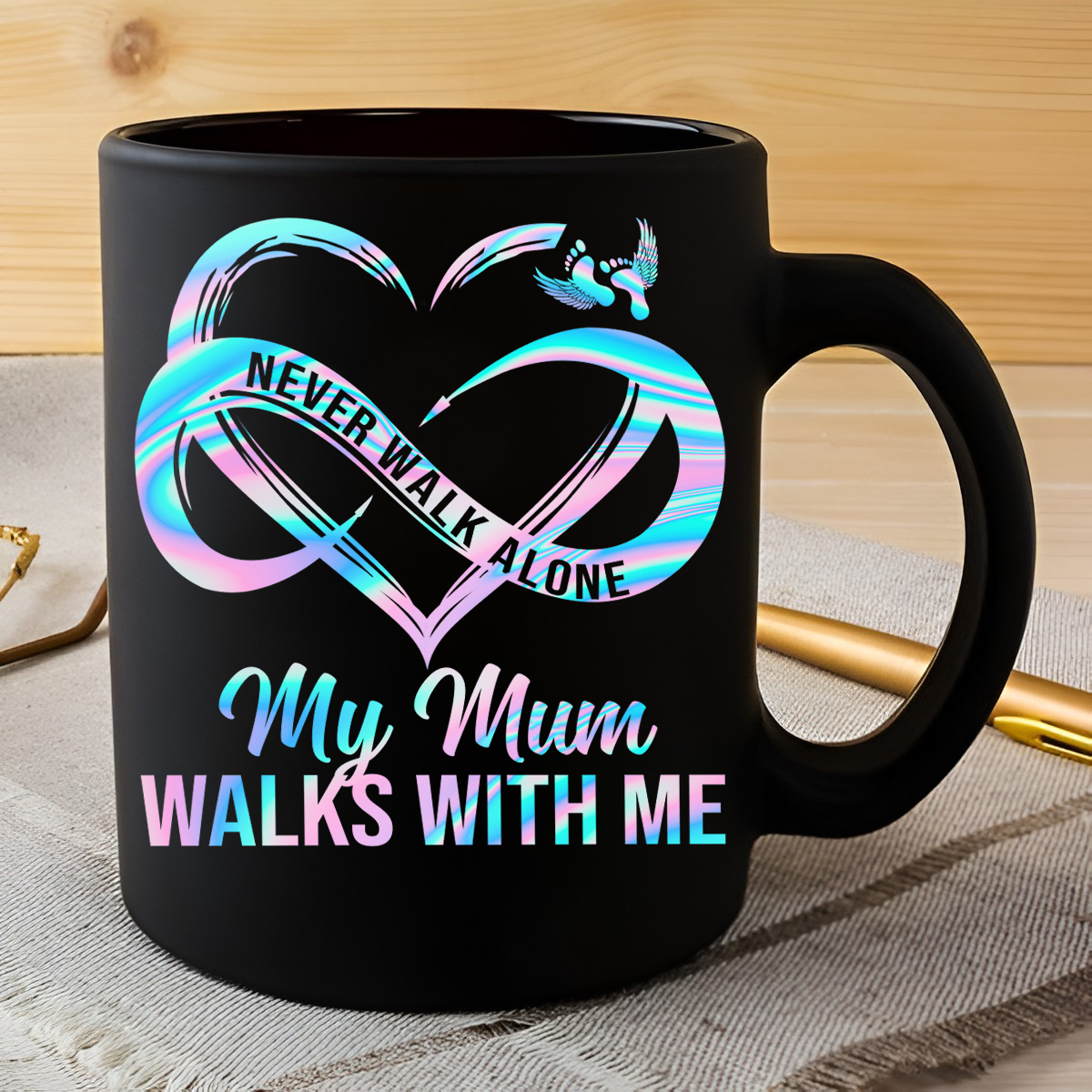 Family Never Walk Alone Memorial Coffee Mug