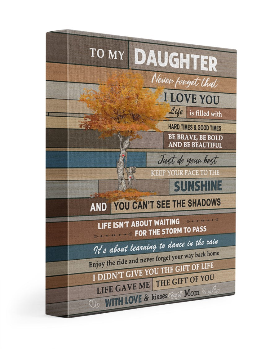 Never Forget That I Love You - Best Gift For Daughter Poster