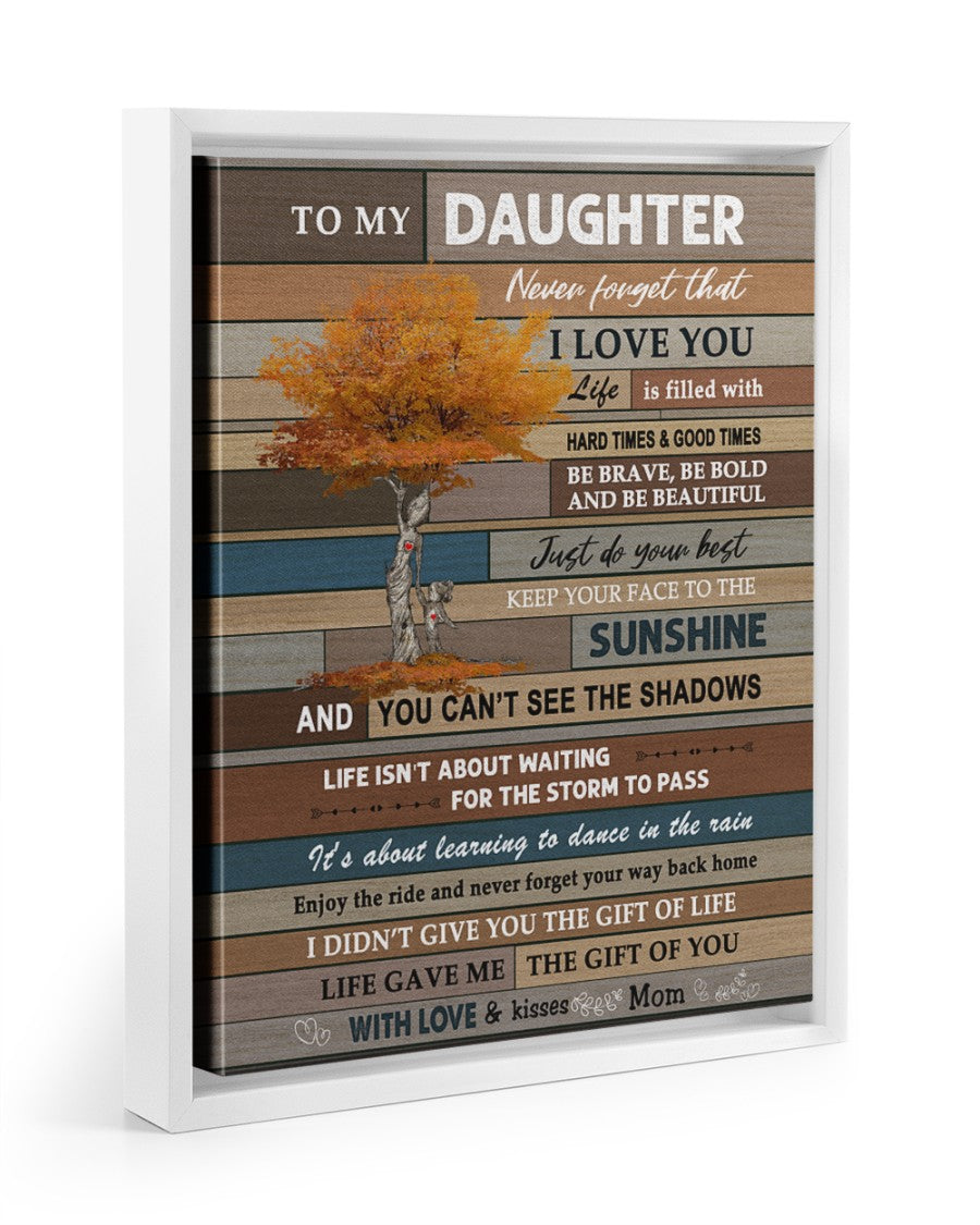 Never Forget That I Love You - Best Gift For Daughter Poster