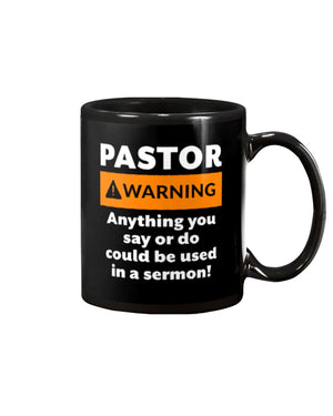 Pastor Warning Mug