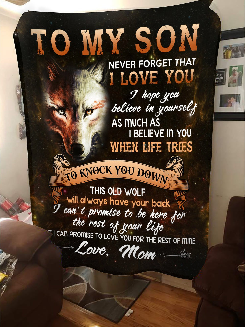 Gift For Son From Mom Never Forget That I Love You Blanket