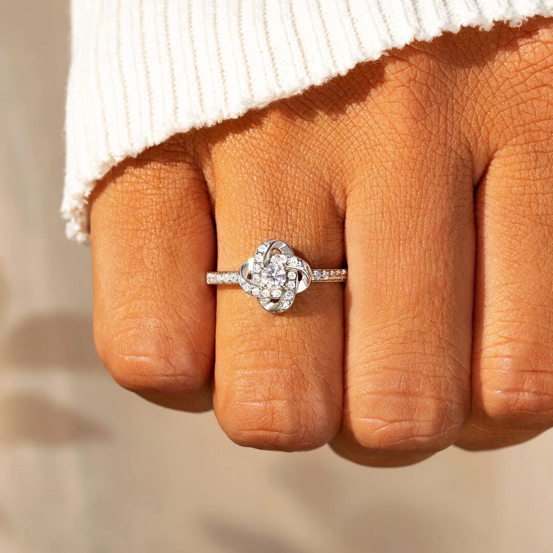 Always My Daughter Forever My Friend Endless Knot Ring