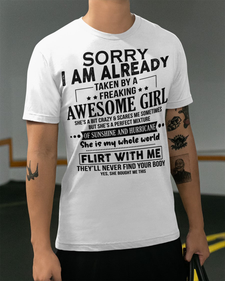 She Is My Whole World - Best Gift For Husband Classic T-Shirt