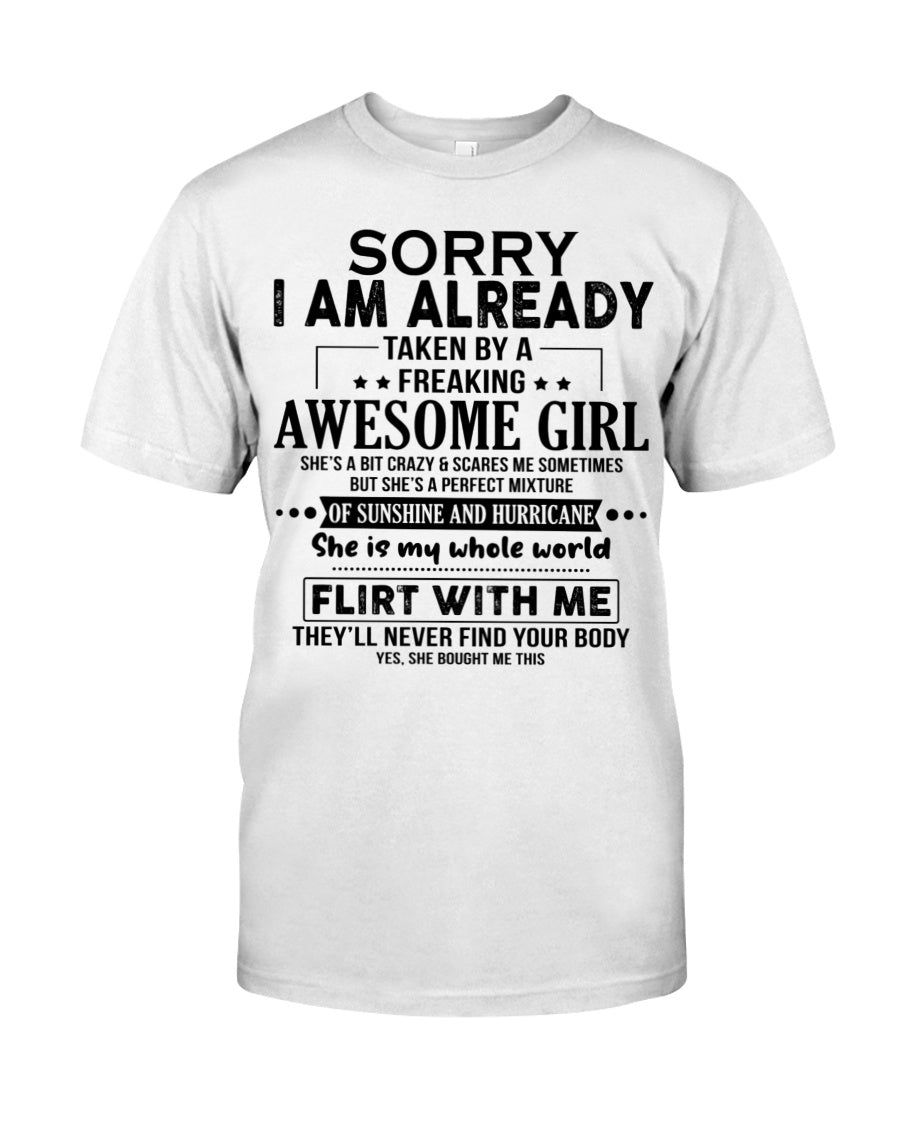 She Is My Whole World - Best Gift For Husband Classic T-Shirt