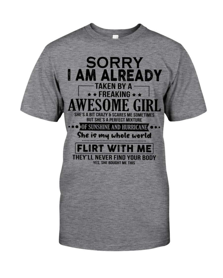 She Is My Whole World - Best Gift For Husband Classic T-Shirt