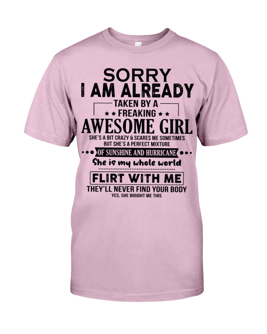 She Is My Whole World - Best Gift For Husband Classic T-Shirt