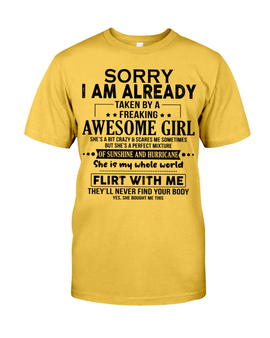 She Is My Whole World - Best Gift For Husband Classic T-Shirt