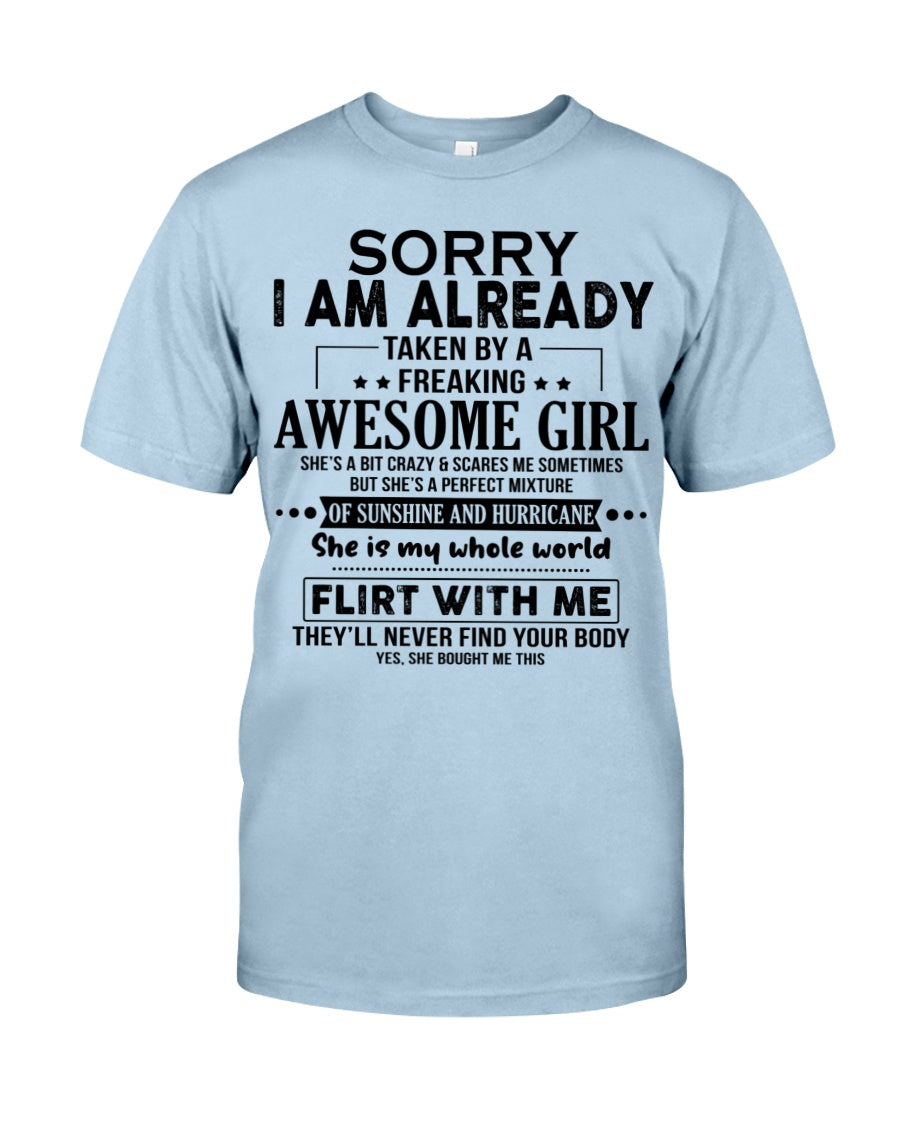 She Is My Whole World - Best Gift For Husband Classic T-Shirt