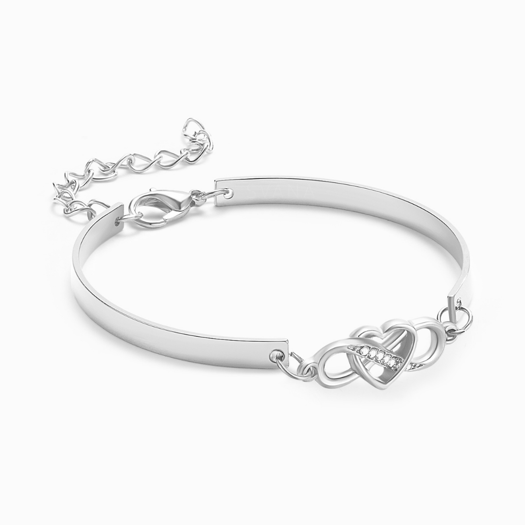 To My Granddaughter, Keep Me in Your Heart Infinity Bracelet