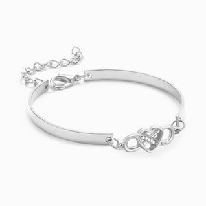 To My Daughter, Keep Me in Your Heart Infinity Bracelet