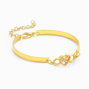 To My Granddaughter, Keep Me in Your Heart Infinity Bracelet