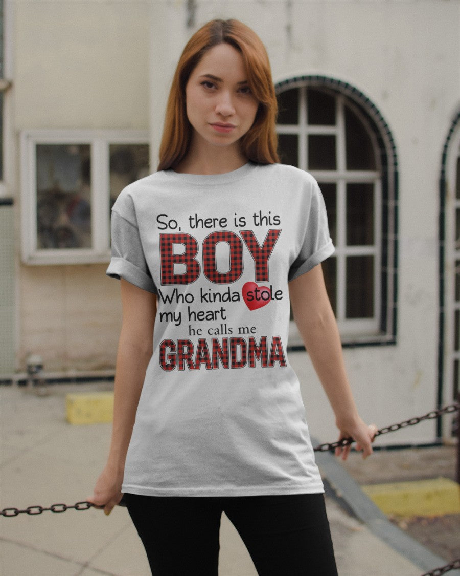 So, there is this boy Who kinda stole my heart - Perfect Gift For Grandma Classic T-Shirt