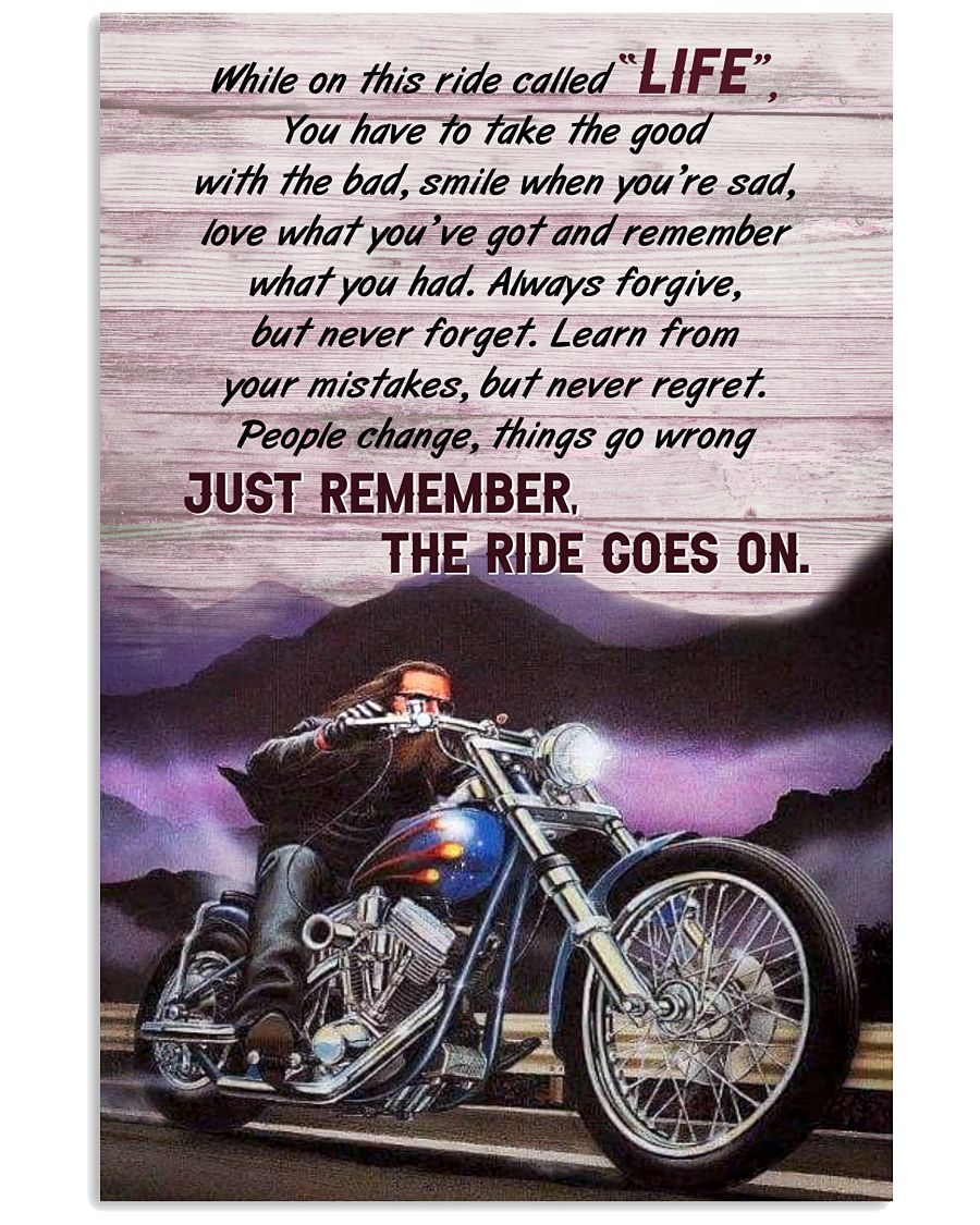 THE RIDE GOES ON Vertical Poster