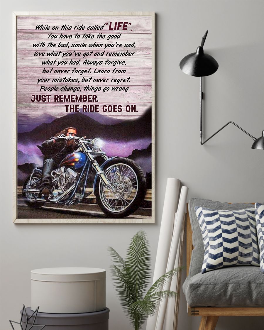 THE RIDE GOES ON Vertical Poster