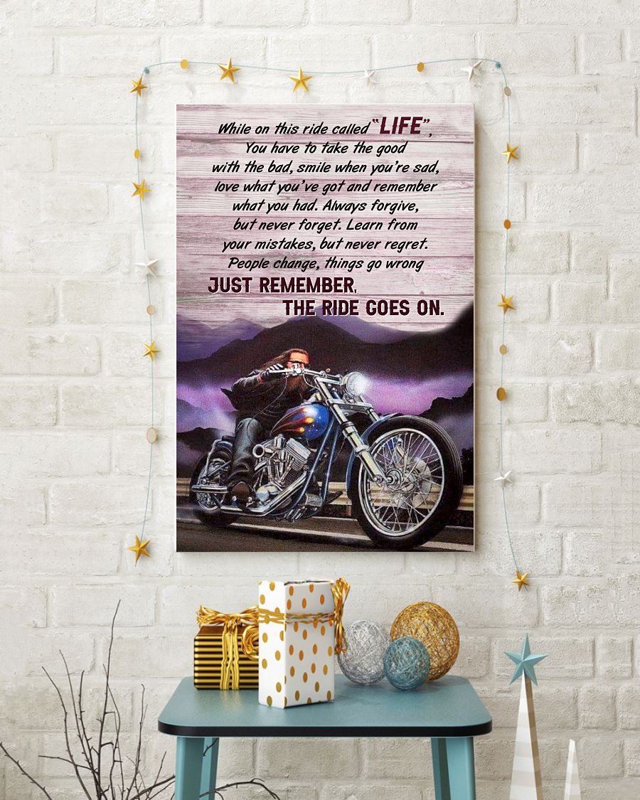 THE RIDE GOES ON Vertical Poster