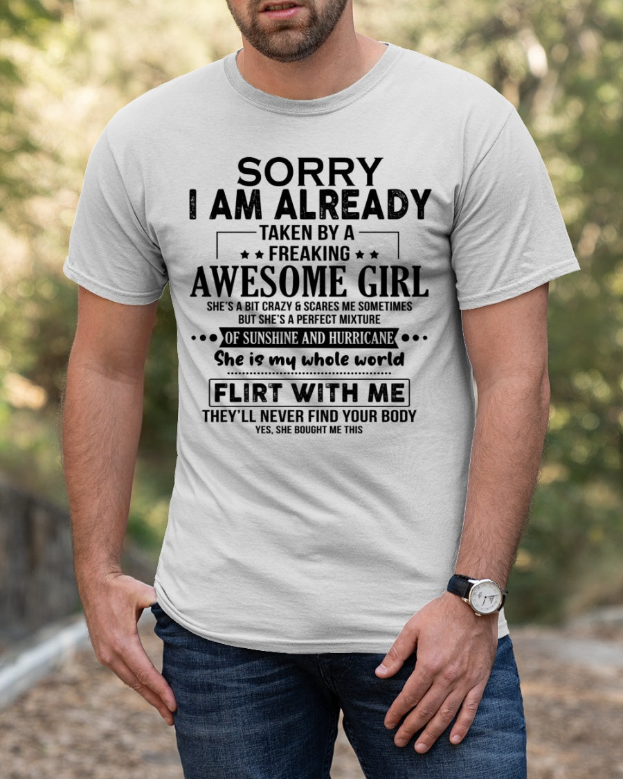 She Is My Whole World - Best Gift For Husband Classic T-Shirt