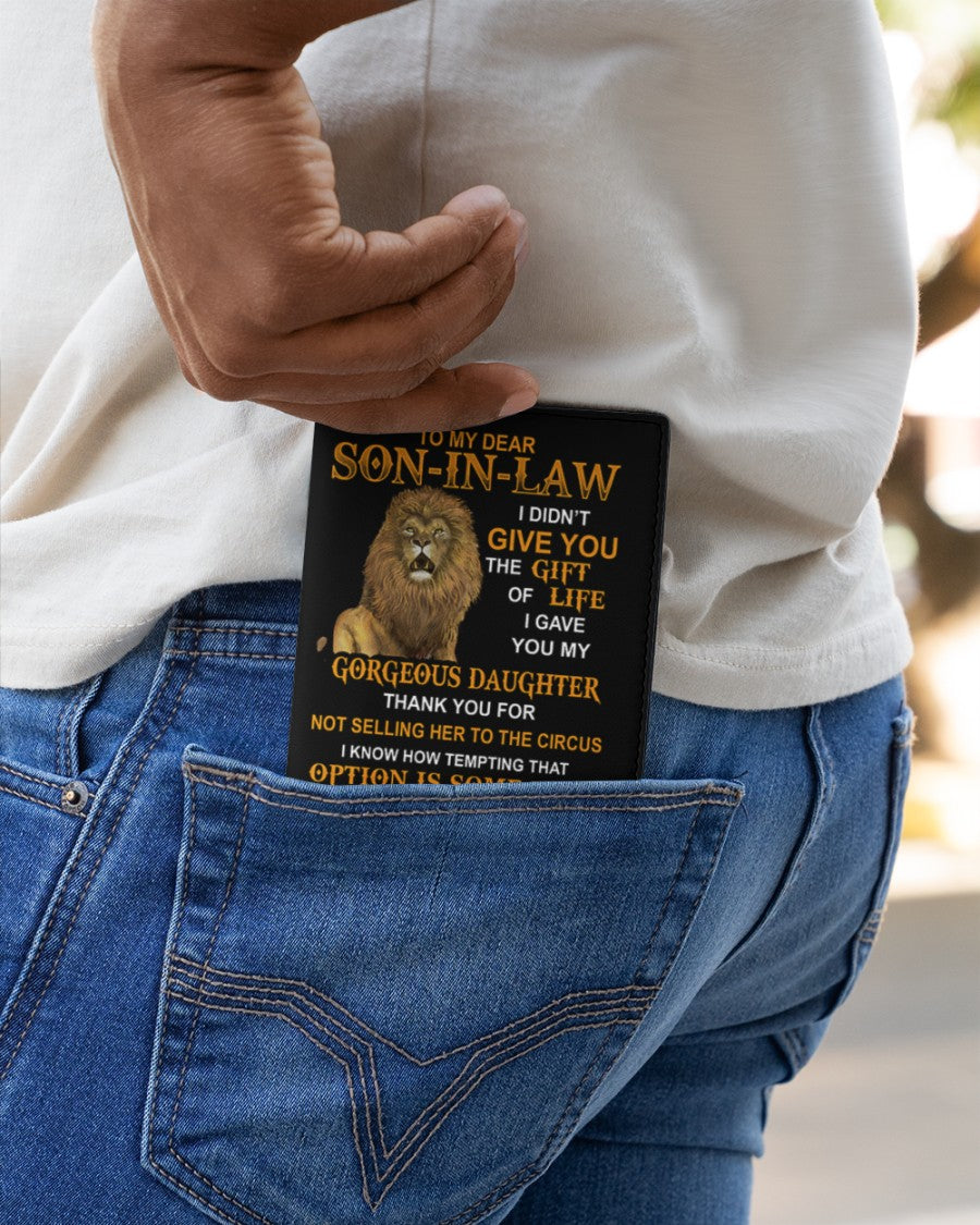 The Gift Of Life - Best Gift For Son-In-Law Men's Leather Wallet