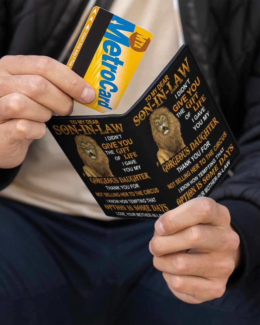 The Gift Of Life - Best Gift For Son-In-Law Men's Leather Wallet