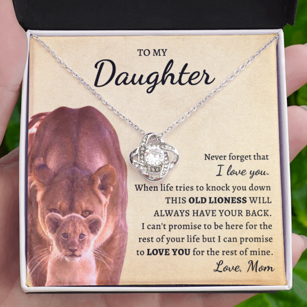 To My Daughter | Old Lioness | Love Knot Necklace