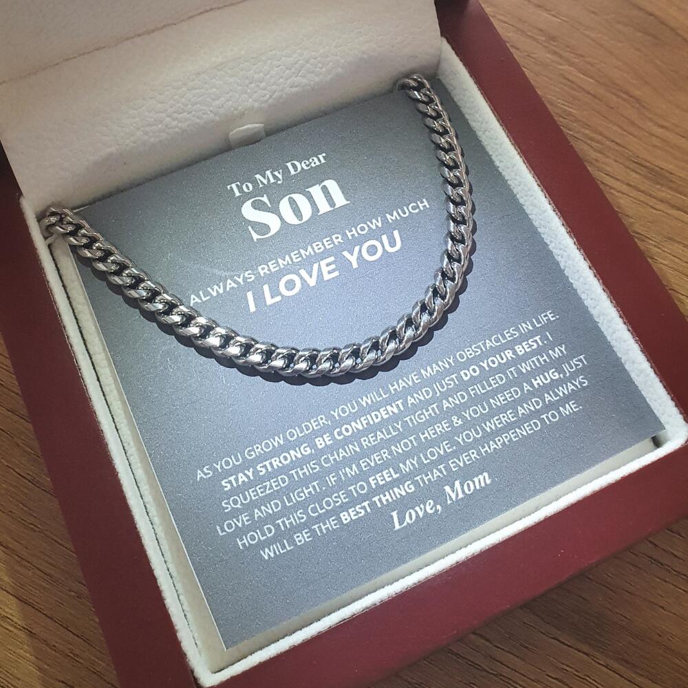 Mom To Son - Confident - Cuban Link Chain