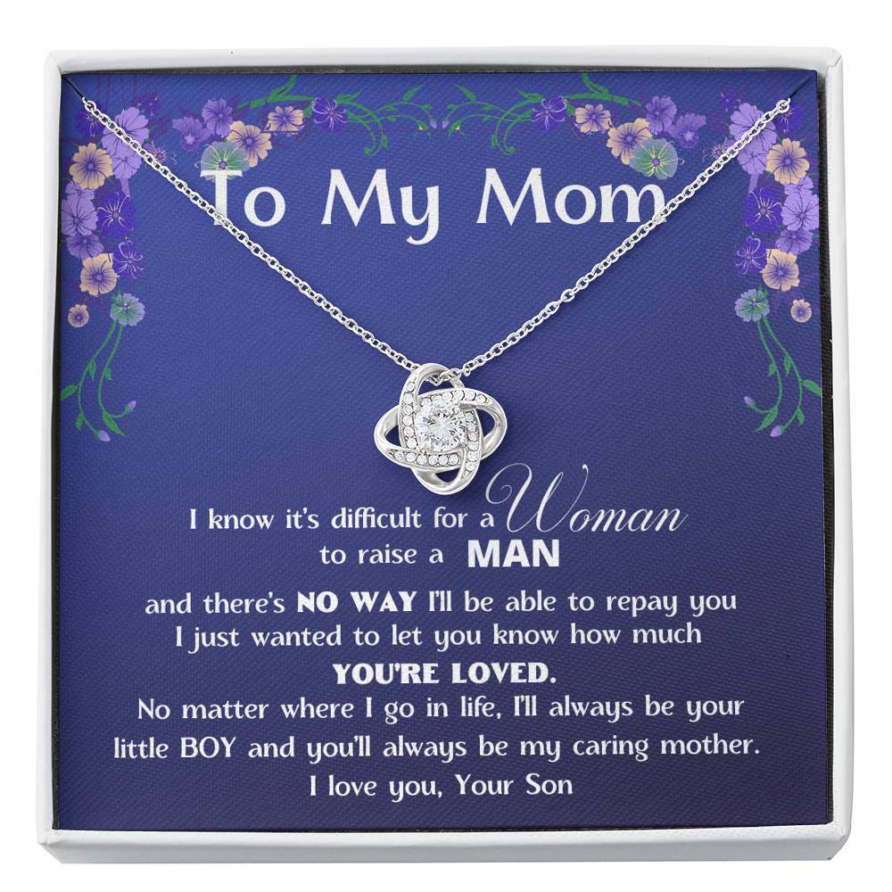 (Almost Gone) To My MOM - Love Knot Standard Box Love Knot, To My Beautiful Mom, Mother Day Gift From Son, Gift For Mom From Son,