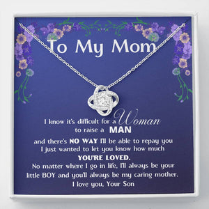 (Almost Gone) To My MOM - Love Knot Standard Box Love Knot, To My Beautiful Mom, Mother Day Gift From Son, Gift For Mom From Son,