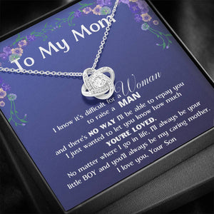 (Almost Gone) To My MOM - Love Knot Standard Box Love Knot, To My Beautiful Mom, Mother Day Gift From Son, Gift For Mom From Son,