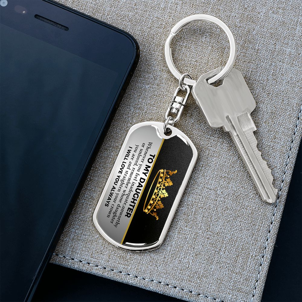 To my Daughter- Keychain