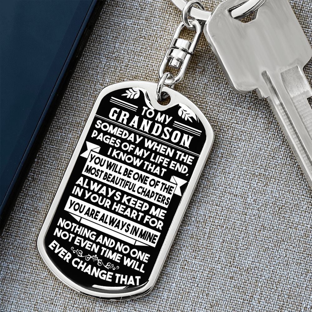 Gift for Grandson Keychain