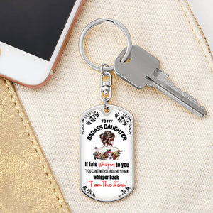 Empowering Keepsake for Daughter - I Am the Storm Keychain