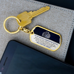 Keepsake for  Granddaughter Keychain