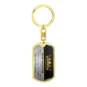 To my Daughter- Keychain