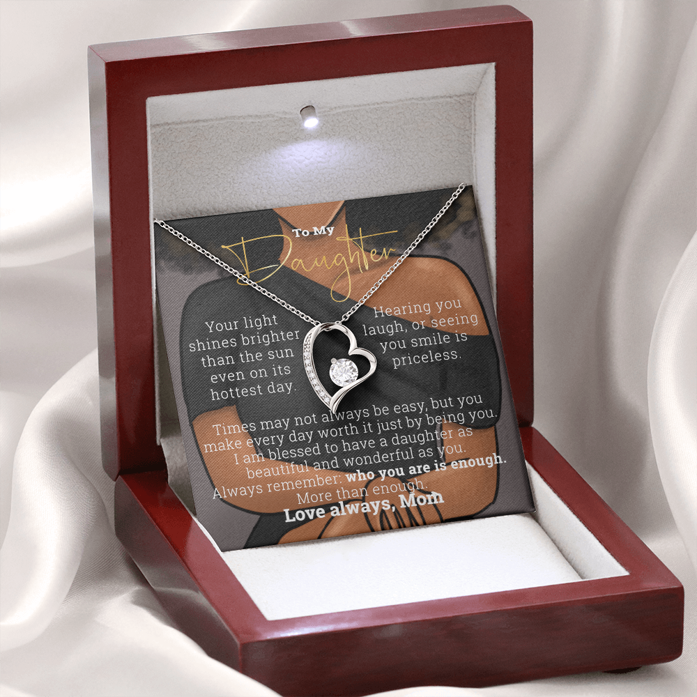 Gift for Daughter | To my daughter from Mom | Love Forever Minimalist Necklace